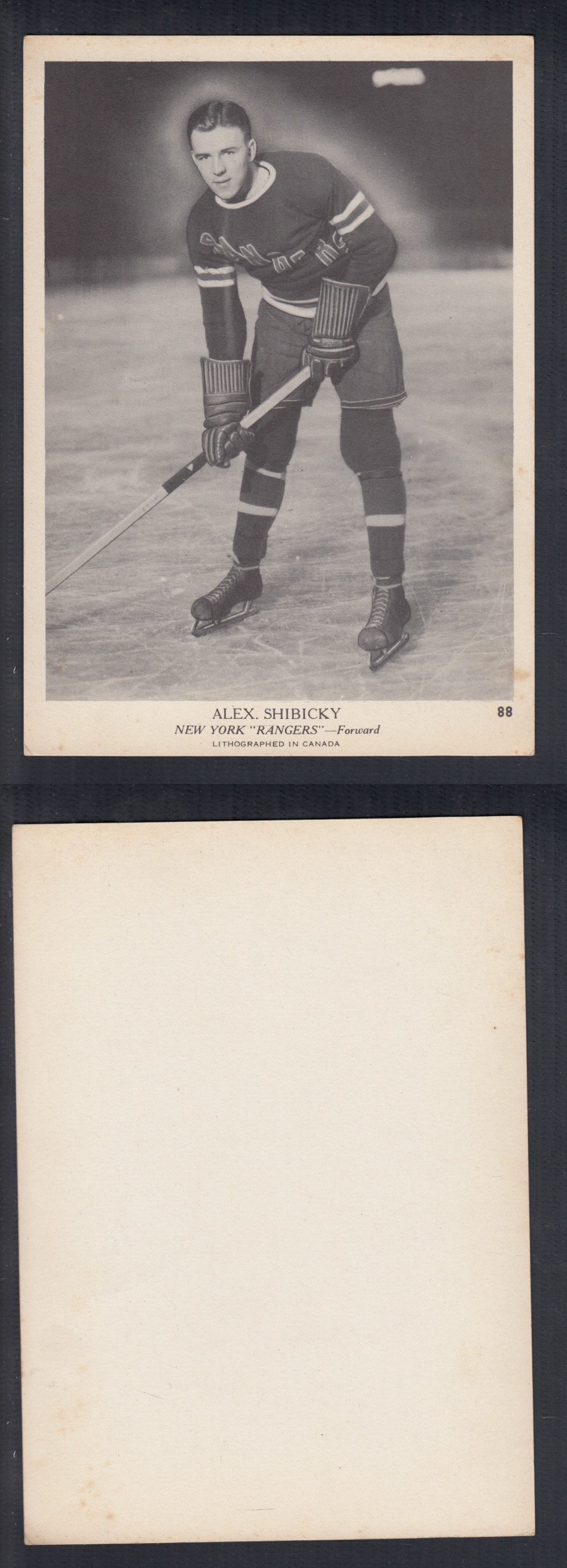 1939-40 O-PEE-CHEE HOCKEY CARD #88 A. SHIBICKY photo