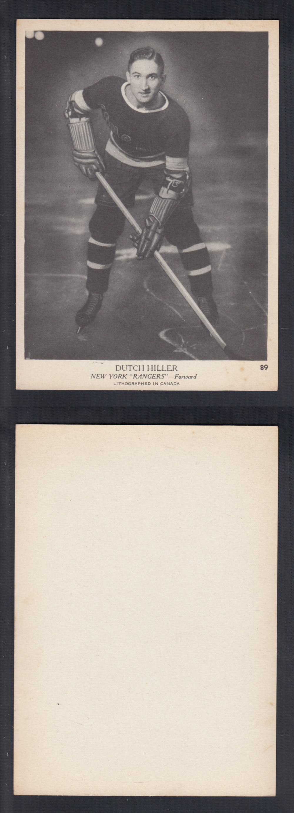 1939-40 O-PEE-CHEE HOCKEY CARD #89 D. HILLER photo