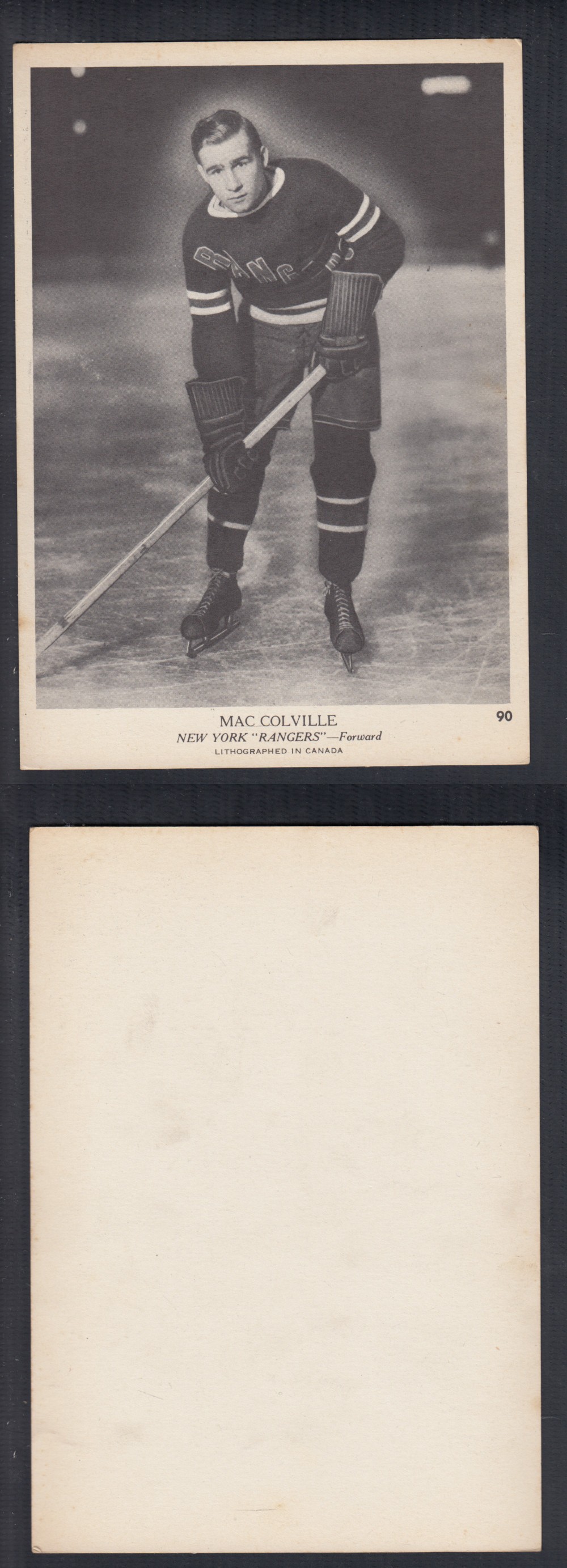 1939-40 O-PEE-CHEE HOCKEY CARD #90 M. COLVILLE photo