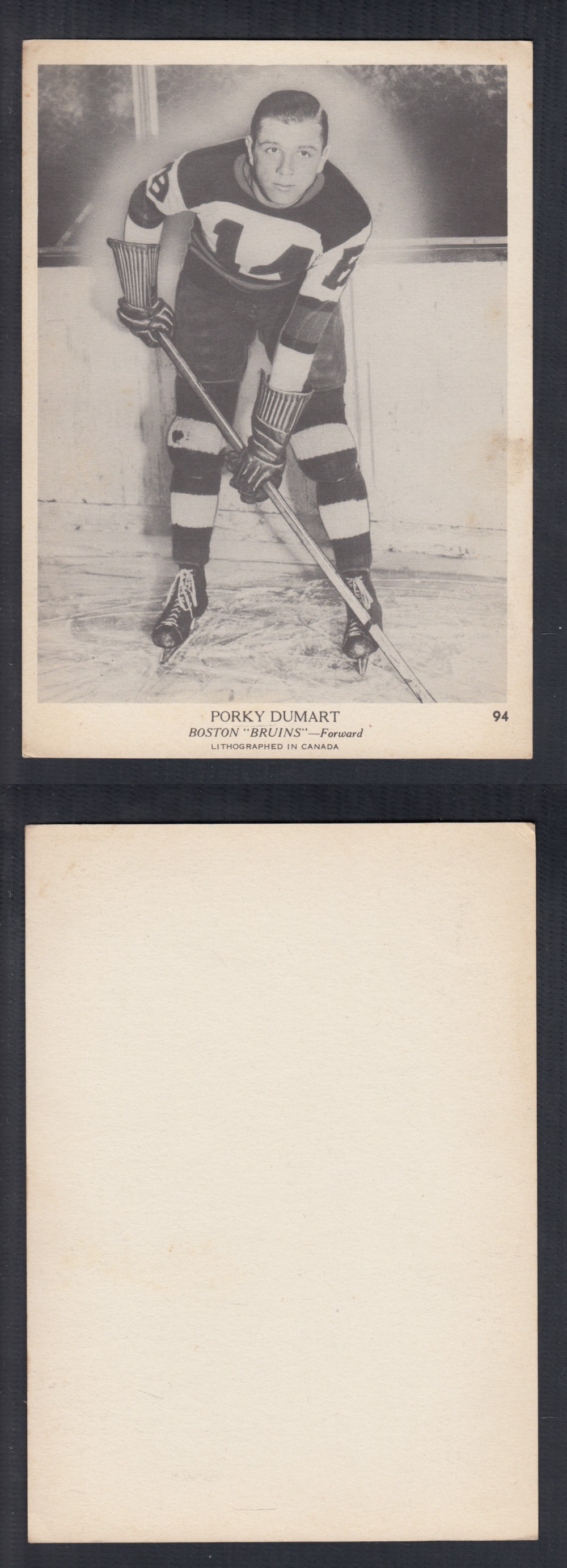 1939-40 O-PEE-CHEE HOCKEY CARD #94 P. DUMART photo