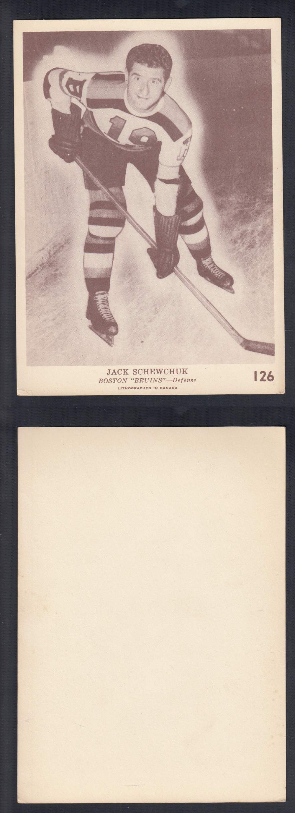 1940-41 O-PEE-CHEE HOCKEY CARD #126 J. SCHEWCHUK photo