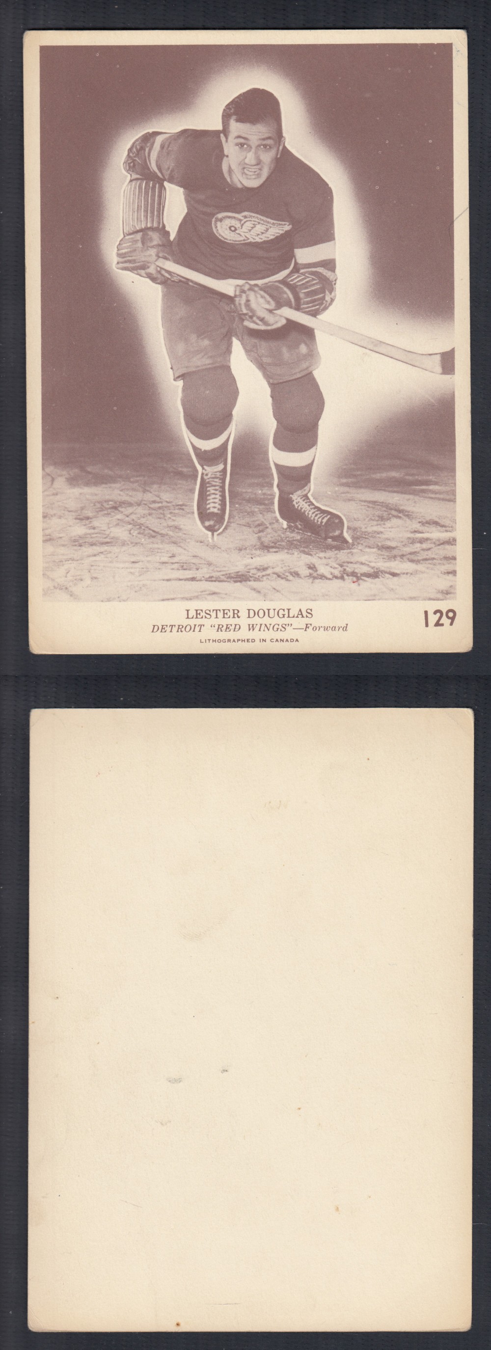 1940-41 O-PEE-CHEE HOCKEY CARD #129 L. DOUGLAS photo