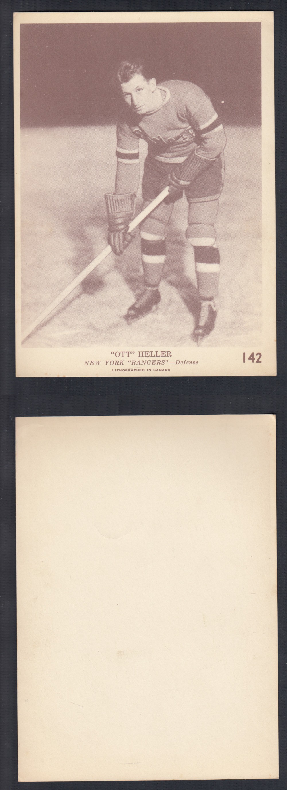 1940-41 O-PEE-CHEE HOCKEY CARD #142 O. HELLER photo