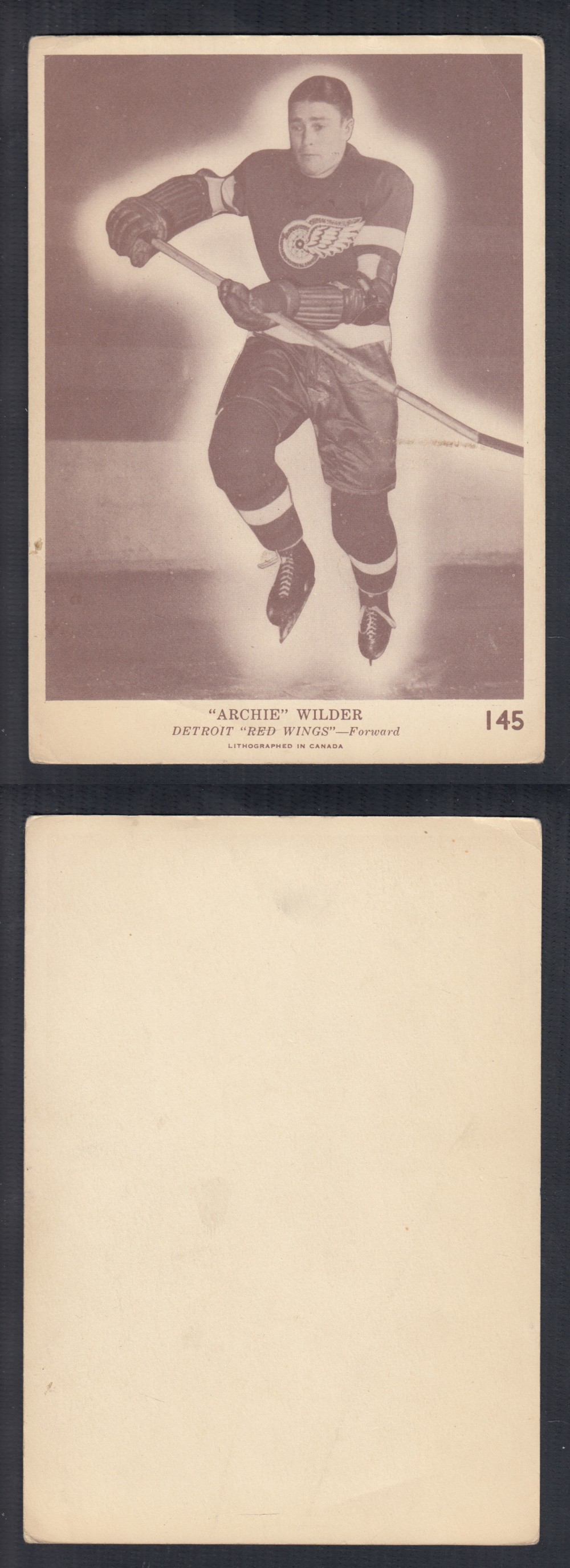 1940-41 O-PEE-CHEE HOCKEY CARD #145 A. WILDER photo