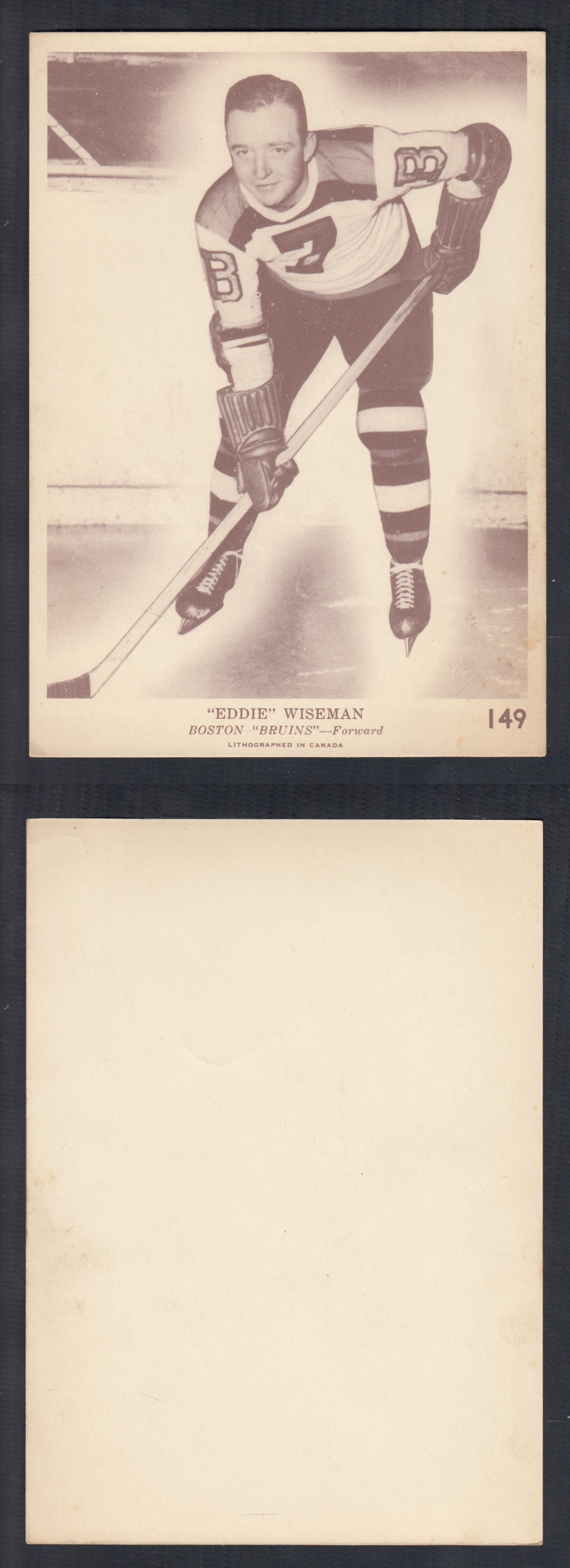 1940-41 O-PEE-CHEE HOCKEY CARD #149 E. WISEMAN photo