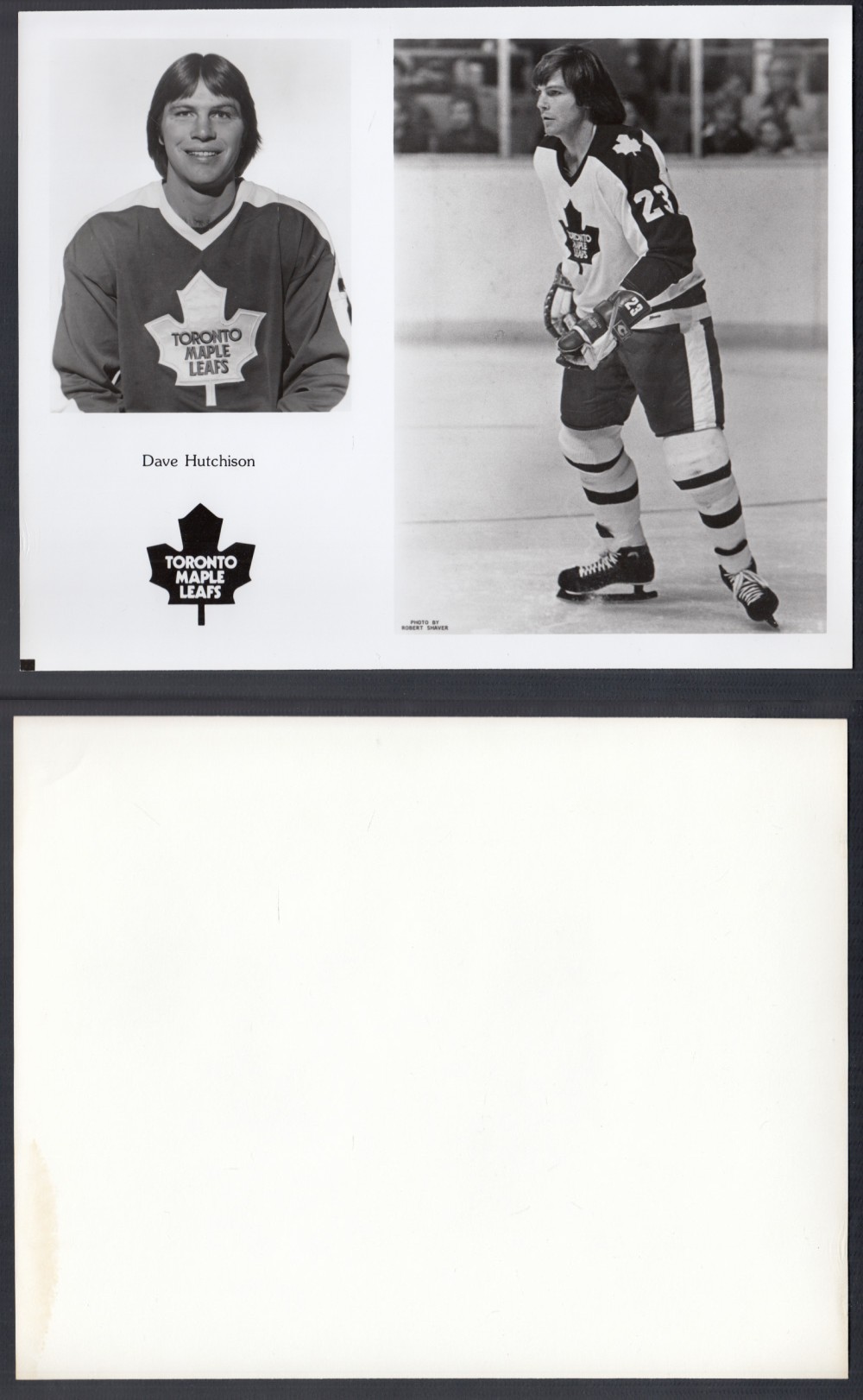 EARLY 1980'S TORONTO MAPLE LEAFS MEDIA PHOTO D. HUTCHISON photo