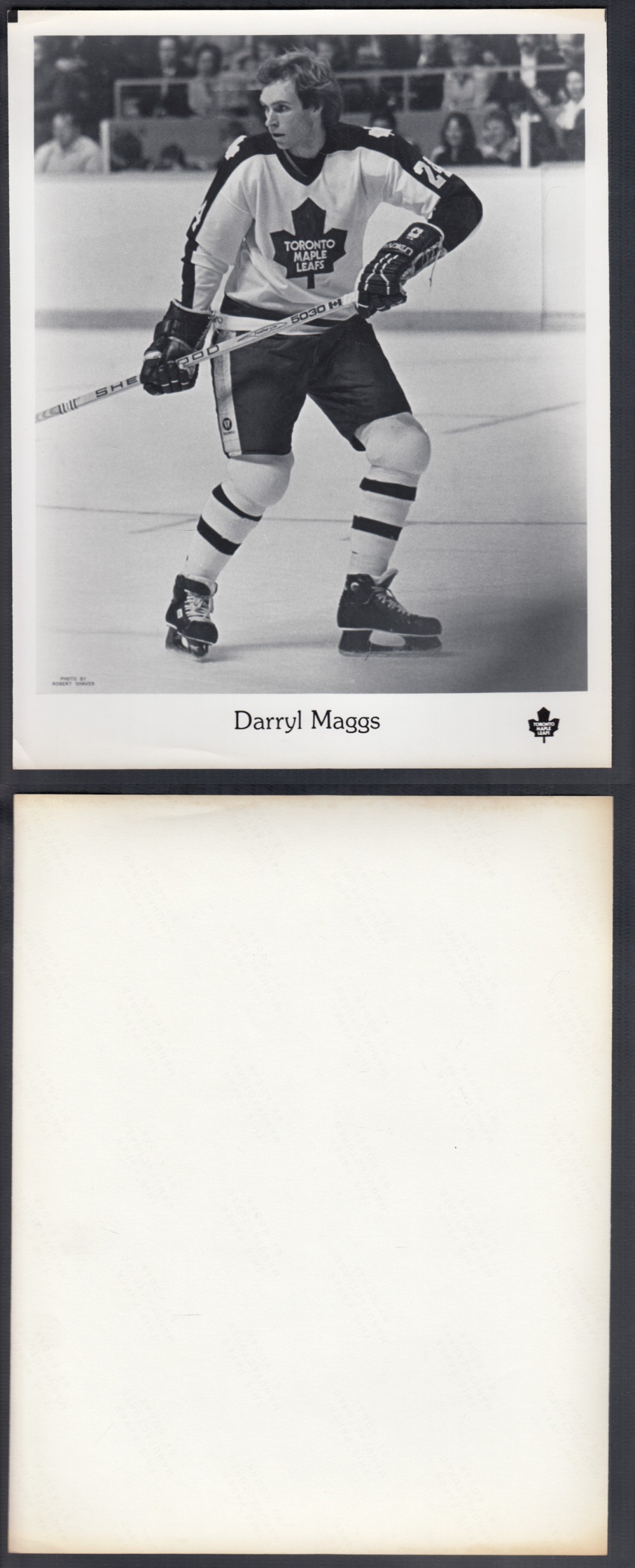 EARLY 1980'S TORONTO MAPLE LEAFS MEDIA PHOTO D. MAGGS photo