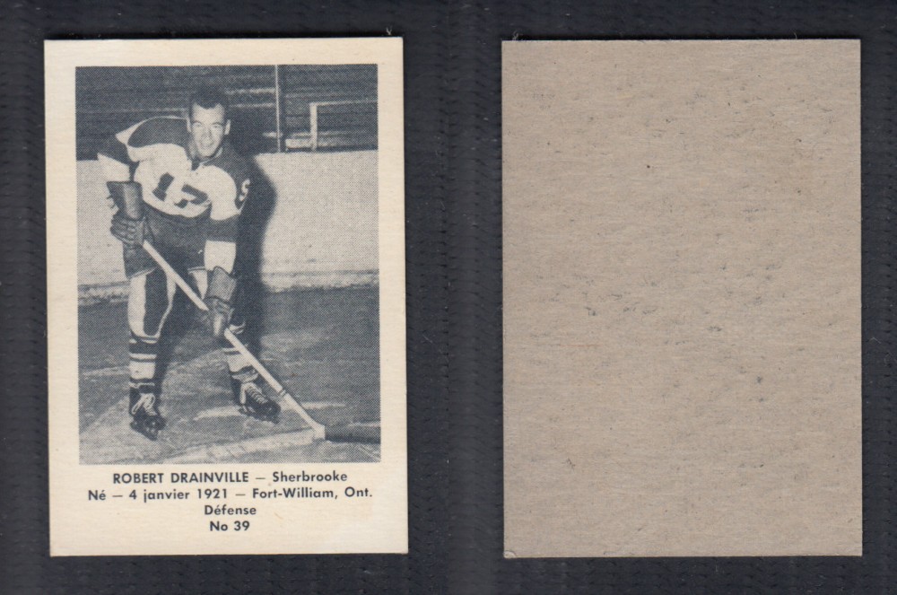 1952-53 LAVAL DAIRY UPDATE HOCKEY CARD #39 R. DRAINVILLE photo