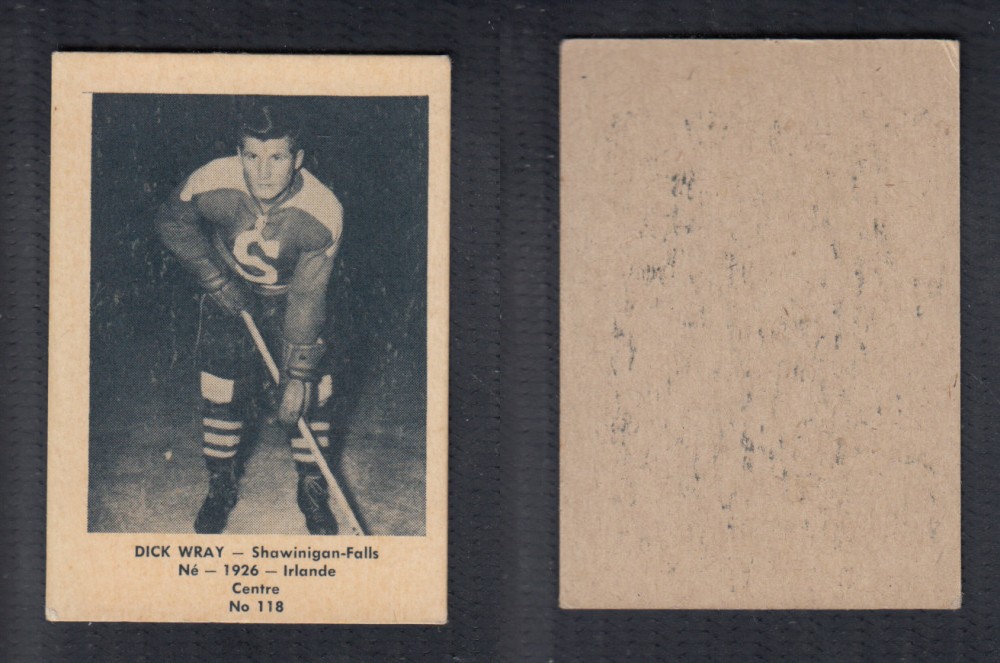 1952-53 LAVAL DAIRY UPDATE HOCKEY CARD #118 D. WRAY photo