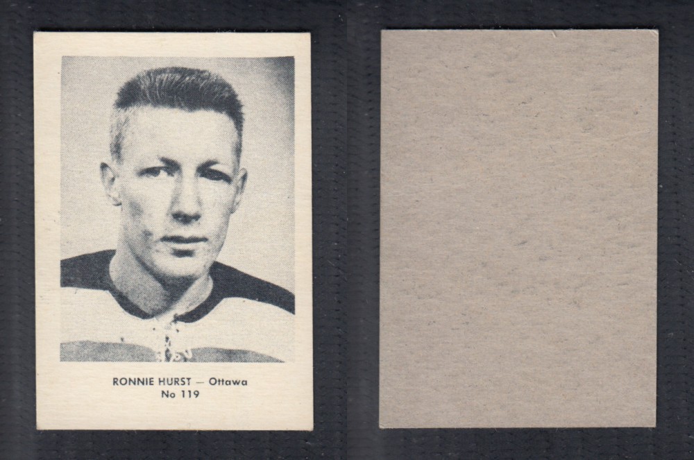 1952-53 LAVAL DAIRY UPDATE HOCKEY CARD #119 R. HURST photo