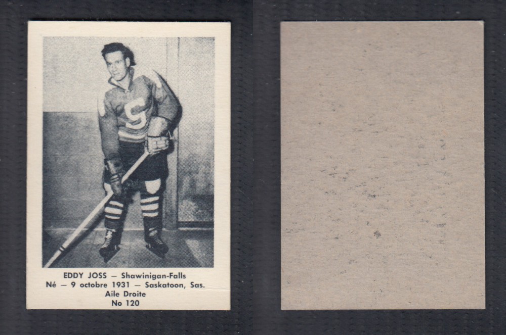 1952-53 LAVAL DAIRY UPDATE HOCKEY CARD #120 E. JOSS photo