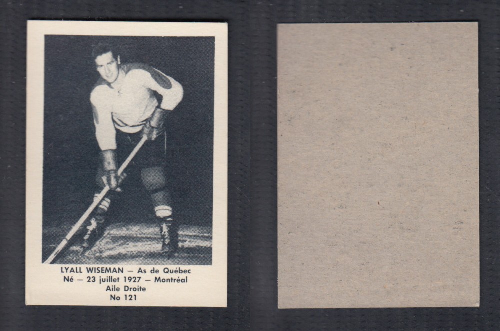 1952-53 LAVAL DAIRY UPDATE HOCKEY CARD #121 L. WISEMAN photo