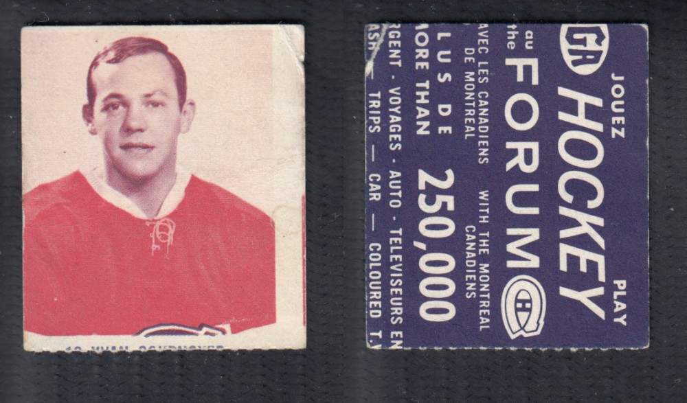 1967-68 IGA MONTREAL CANADIENS HOCKEY CARD #12 Y. COURNOYER photo