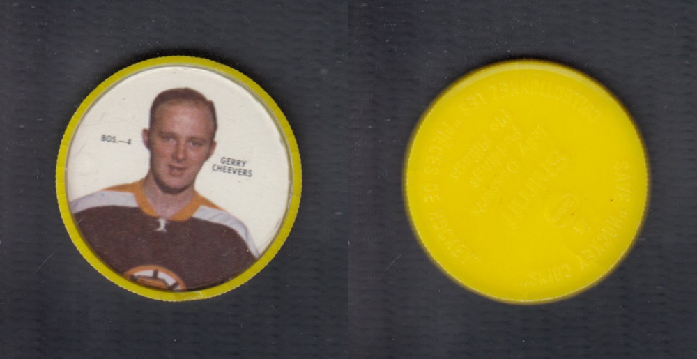 1968-69 SHIRRIFF HOCKEY COIN G. CHEEVERS BOS-4 photo