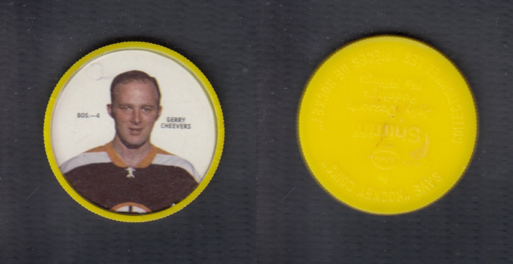 1968-69 SHIRRIFF HOCKEY COIN G. CHEEVERS BOS-4 photo