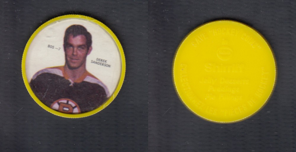 1968-69 SHIRRIFF HOCKEY COIN D. SANDERSON BOS-7 photo