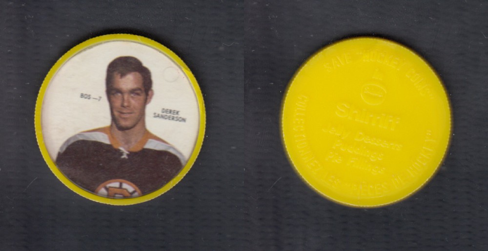 1968-69 SHIRRIFF HOCKEY COIN D. SANDERSON BOS-7 photo