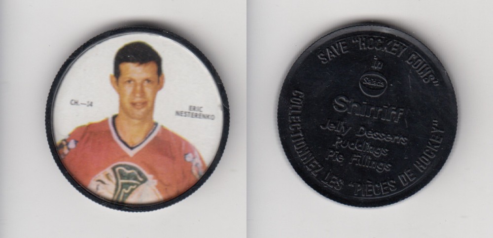 1968-69 SHIRRIFF HOCKEY COIN E. NESTERENKO CH-14 *SP* photo