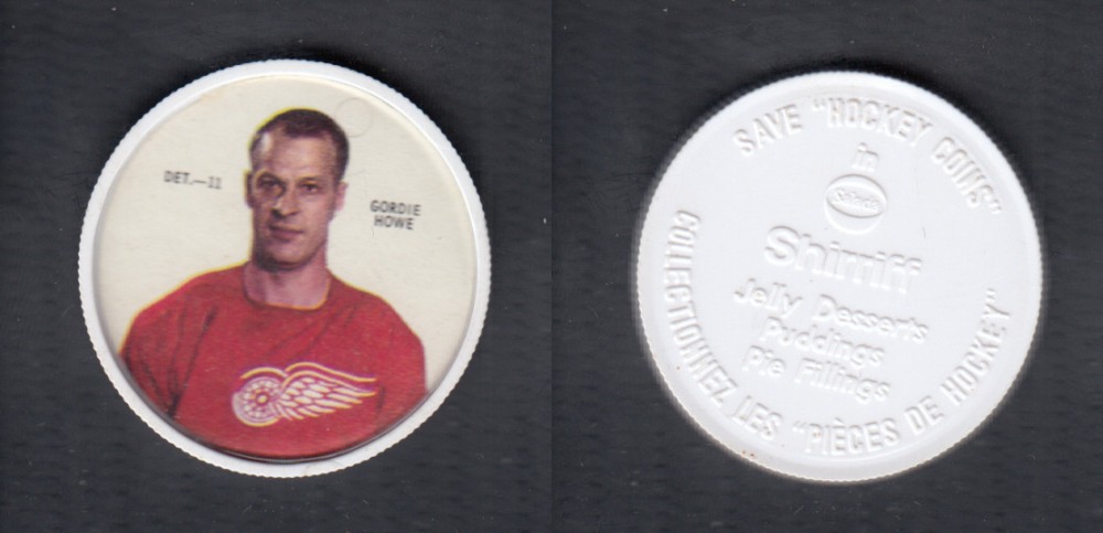 1968-69 SHIRRIFF HOCKEY COIN G. HOWE DET-11 photo