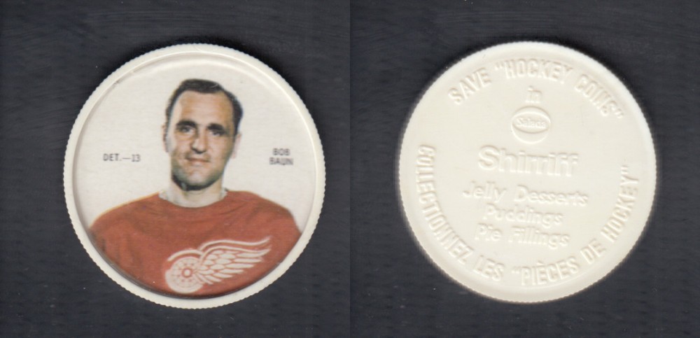 1968-69 SHIRRIFF HOCKEY COIN B. BAUN DET-13 *SP* photo