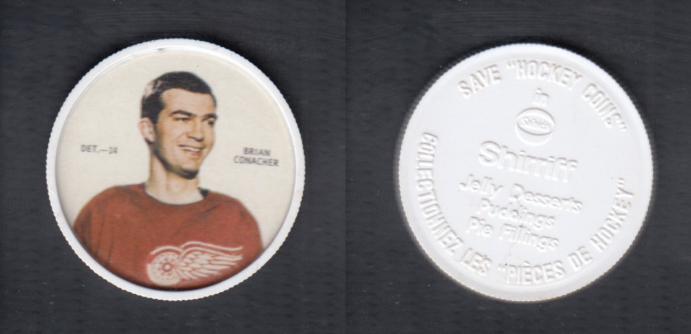 1968-69 SHIRRIFF HOCKEY COIN B. CONACHER DET-14 *SP* photo