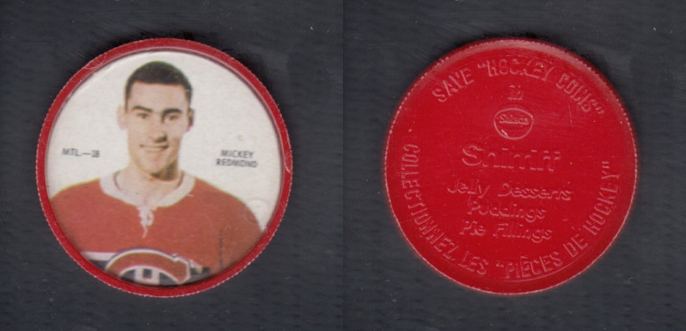 1968-69 SHIRRIFF HOCKEY COIN M. REDMOND MTL-18 *SP* photo