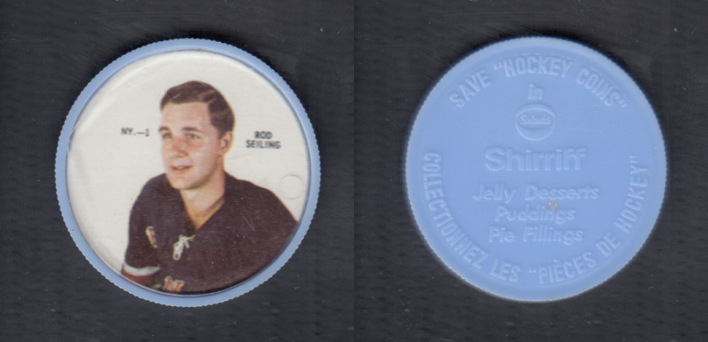 1968-69 SHIRRIFF HOCKEY COIN R. SEILING NY-1 photo