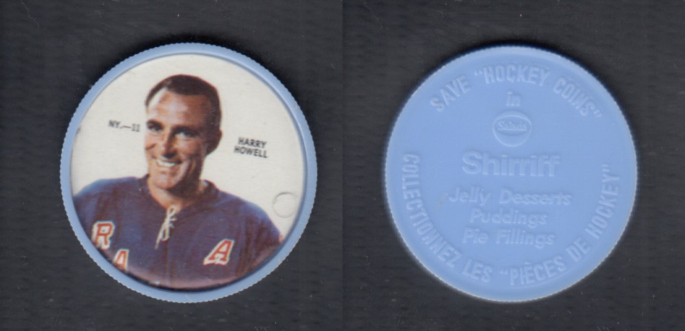 1968-69 SHIRRIFF HOCKEY COIN H. HOWELL NY-11 photo