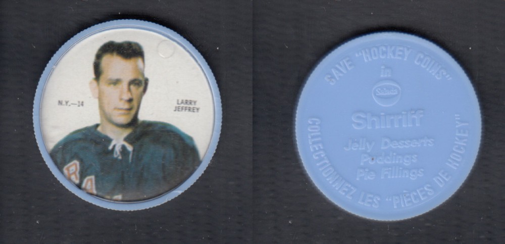 1968-69 SHIRRIFF HOCKEY COIN L. JEFFREY NY-14 *SP* photo