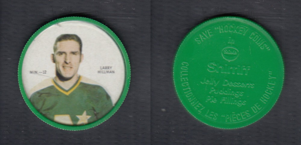 1968-69 SHIRRIFF HOCKEY COIN L. HILLMAN MIN-12 *SP* photo