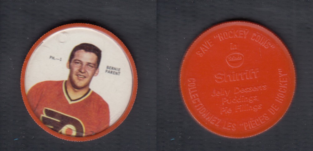 1968-69 SHIRRIFF HOCKEY COIN B. PARENT PH-1 photo