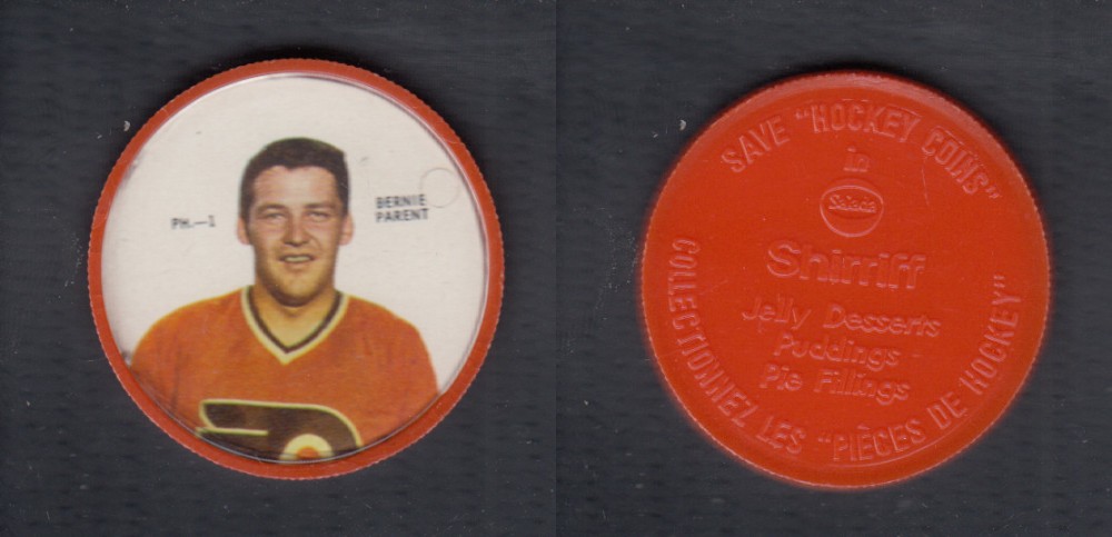 1968-69 SHIRRIFF HOCKEY COIN B. PARENT PH-1 photo