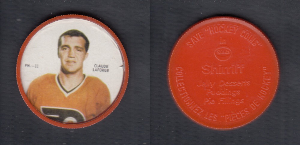 1968-69 SHIRRIFF HOCKEY COIN C. LAFORGE PH-11 *SP* photo