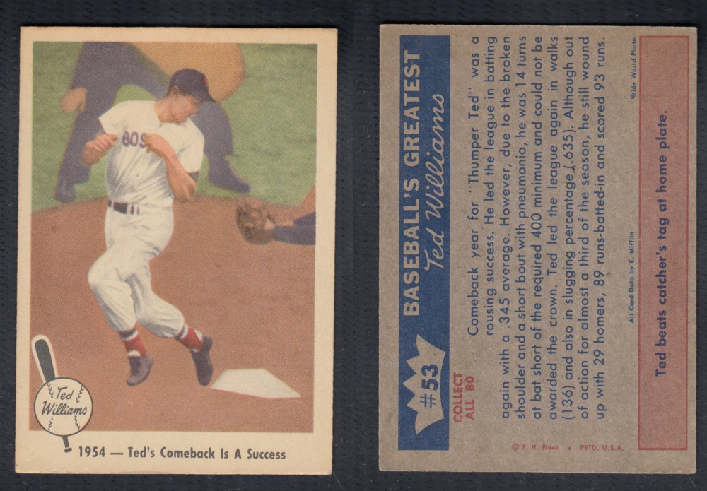 1959 FLEER TED WILLIAMS BASEBALL CARD #53 photo