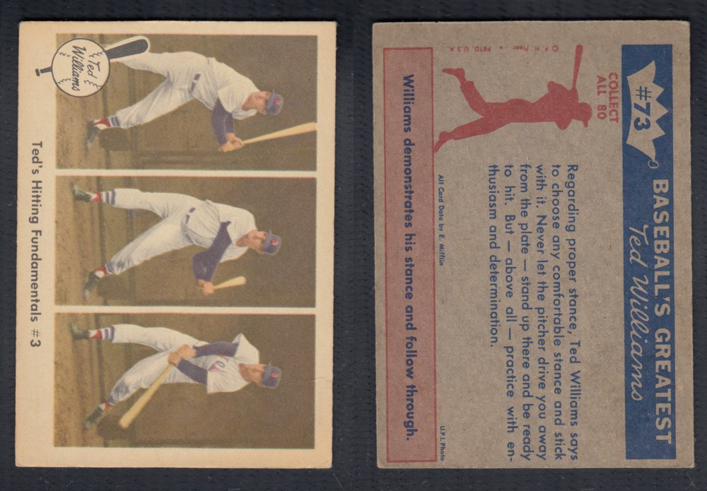 1959 FLEER TED WILLIAMS BASEBALL CARD #73 photo