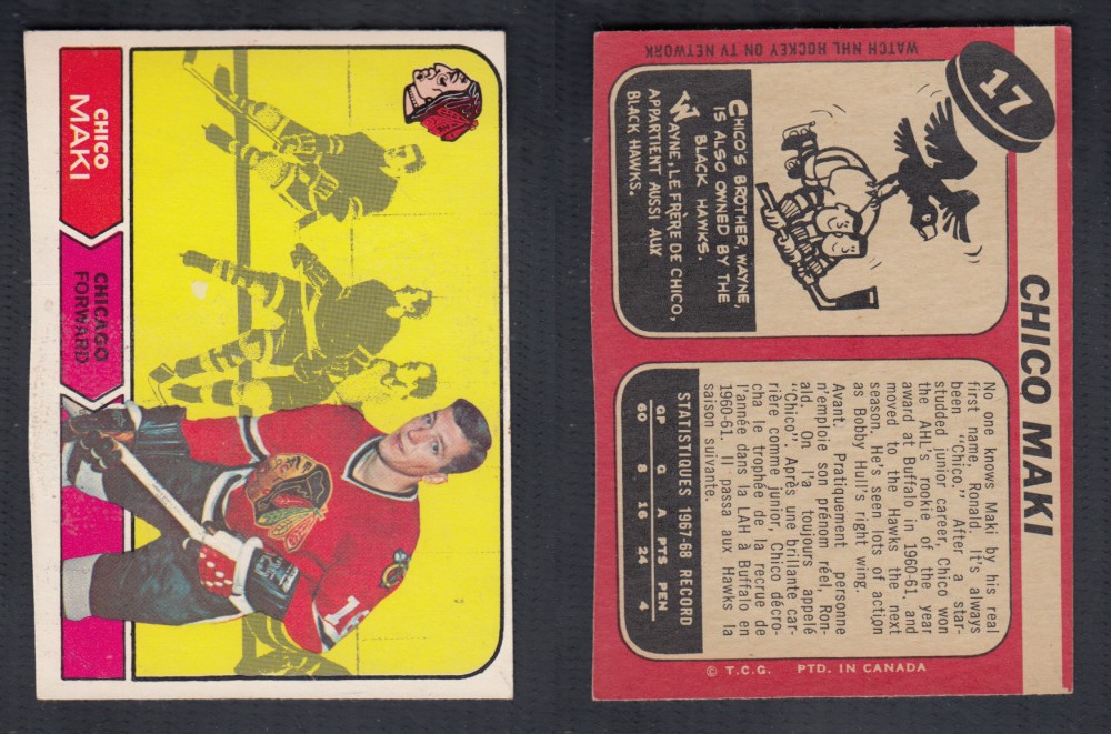 1968-69 O-PEE-CHEE HOCKEY CARD #17 C. MAKI photo