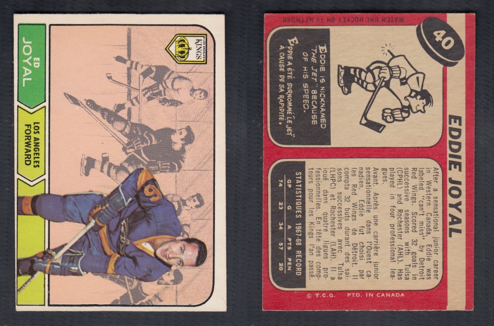 1968-69 O-PEE-CHEE HOCKEY CARD #40 E. JOYAL photo