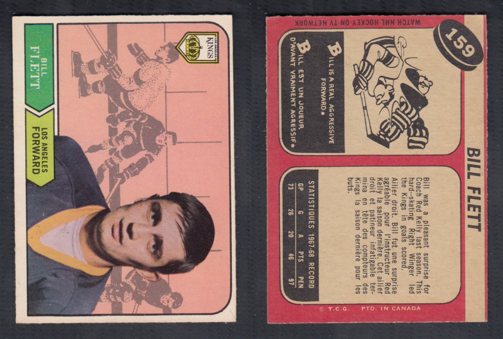 1968-69 O-PEE-CHEE HOCKEY CARD #159 B. FLETT photo