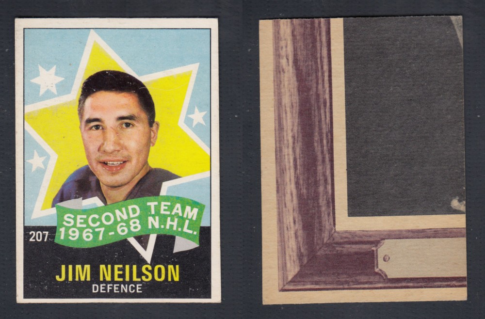 1968-69 O-PEE-CHEE HOCKEY CARD #207 SECOND TEAM J. NEILSON photo