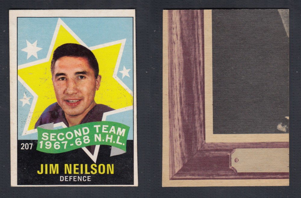 1968-69 O-PEE-CHEE HOCKEY CARD #207 SECOND TEAM J. NEILSON photo