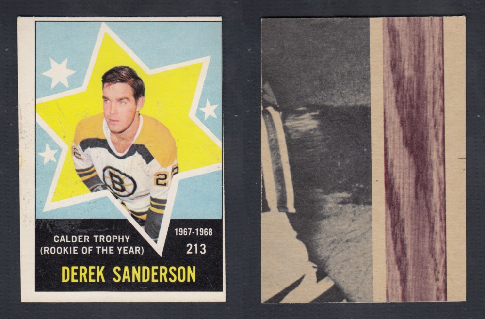 1968-69 O-PEE-CHEE HOCKEY CARD #213 CALDER TROPHY D. SANDERSON photo