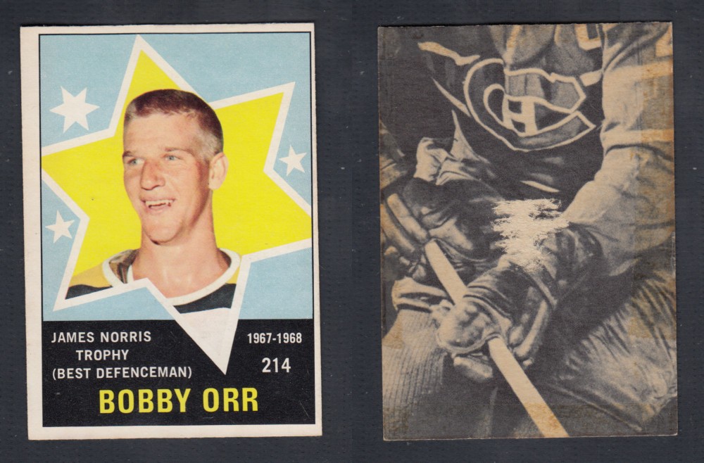 1968-69 O-PEE-CHEE HOCKEY CARD #214 JAMES NORRIS TROPHY B. ORR photo