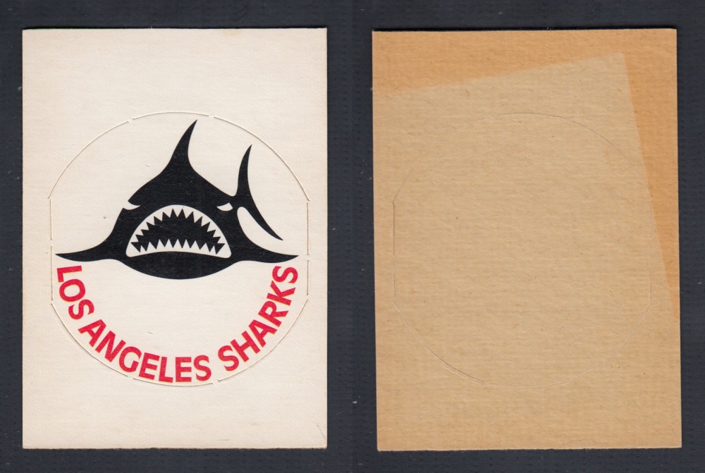 1972-73 O-PEE-CHEE TEAM EMBLEM WHA LOS ANGELES SHARKS photo