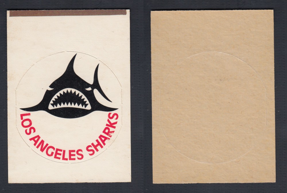 1972-73 O-PEE-CHEE TEAM EMBLEM WHA LOS ANGELES SHARKS photo