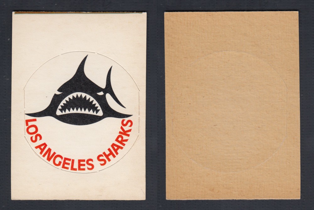 1972-73 O-PEE-CHEE TEAM EMBLEM WHA LOS ANGELES SHARKS photo