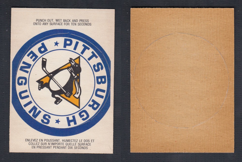 1973-74 O-PEE-CHEE TEAM EMBLEM NHL PITSBURGH PENGUINS photo
