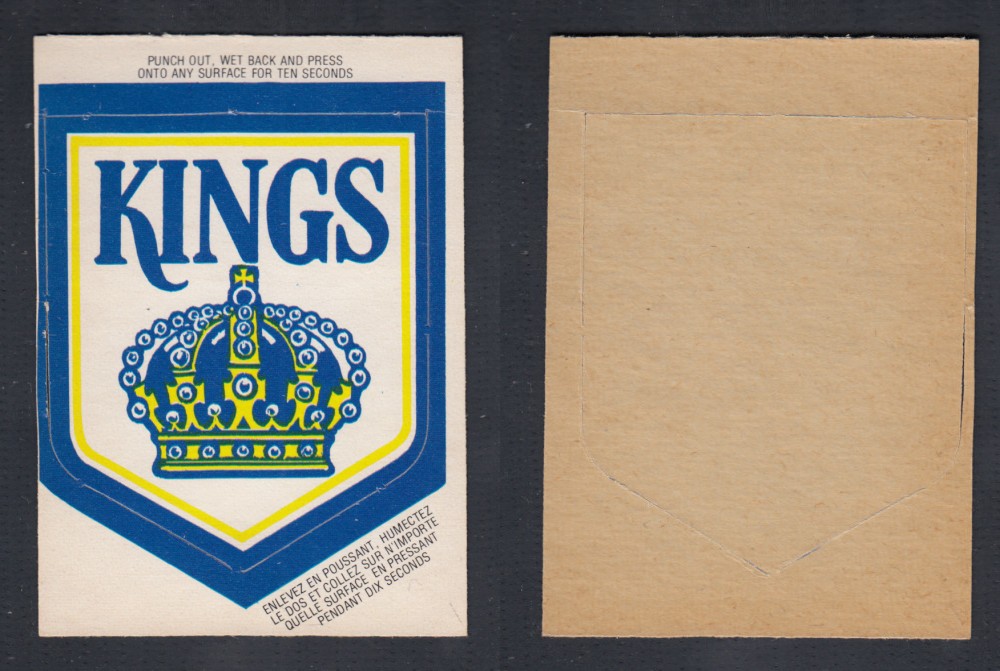 1973-74 O-PEE-CHEE TEAM EMBLEM NHL LOS ANGELES KINGS photo