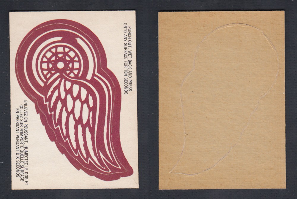 1973-74 O-PEE-CHEE TEAM EMBLEM NHL DETROIT RED WINGS photo