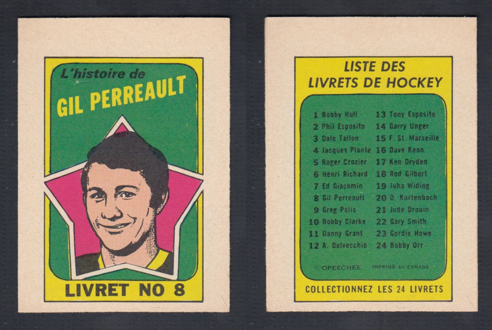 1971-72 O-PEE-CHEE STORY BOOKLET FRENCH #8 G. PERREAULT photo
