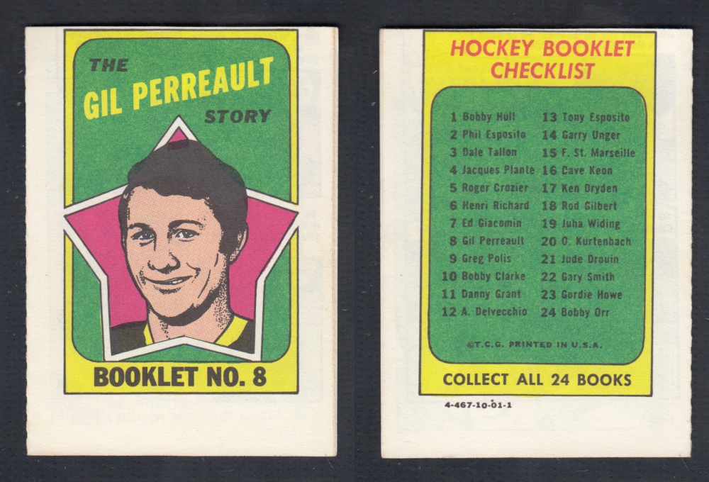 1971-72 TOPPS STORY BOOKLET #8 G. PERREAULT photo